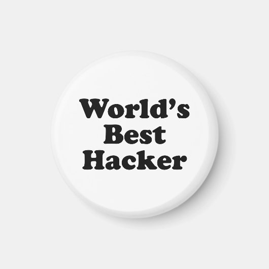 Beste hacker ter wereld magneet (Voorkant)