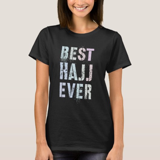  BESTE HAJJ OOIT Groep Throwback Hadj Squad T-shirt (Voorkant)