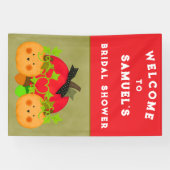Beste Halloween Bruiloft Feest Welkomstbord Spandoek (Horizontaal)