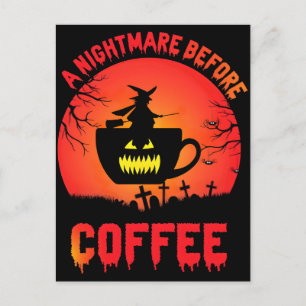 Beste Halloween-koffie–Griezelige drank en cafeïne Feestdagenkaart