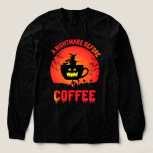 Beste Halloween-koffie-Spooky Brew & Cafeïne Fun F Tri-Blend Shirt