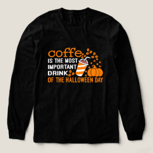 Beste Halloween-koffie-Spooky Brew & Cafeïne Fun F Tri-Blend Shirt