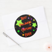 Beste Halloween kostuum! 2009 Ronde Sticker (Envelop)