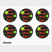 Beste Halloween kostuum! 2009 Ronde Sticker (Vel)