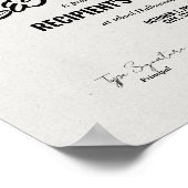Beste Halloween kostuum certificaat award Poster (Hoek)