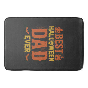 Beste Halloween-vader ooit vintage versleten ontwe Badmat