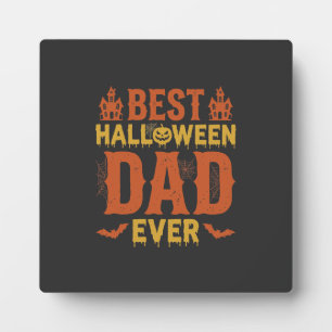 Beste Halloween-vader ooit vintage versleten ontwe Fotoplaat
