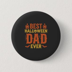 Beste Halloween-vader ooit vintage versleten ontwe Ronde Button 5,7 Cm