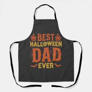 Beste Halloween-vader ooit vintage versleten ontwe Schort