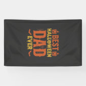 Beste Halloween-vader ooit vintage versleten ontwe Spandoek (Horizontaal)
