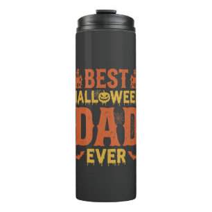 Beste Halloween-vader ooit vintage versleten ontwe Thermosbeker