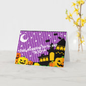 Beste Halloween wenskaart Kaart (Gele Bloem)