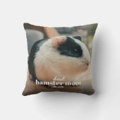 Beste Hamster Moeder Ooit Moderne Custom Pet Foto Kussen (Achterkant)