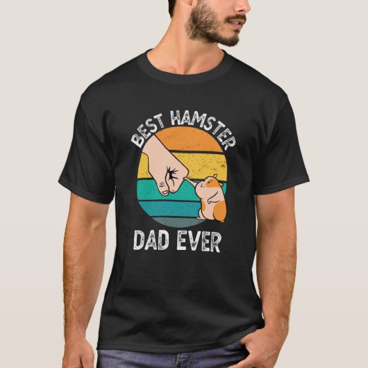 Beste Hamster Pap Ever Funny Hamster Eigenaar Gift T-shirt (Voorkant)