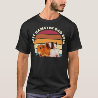 Beste Hamster Pap Ever Retro Hamster Animal T-shirt