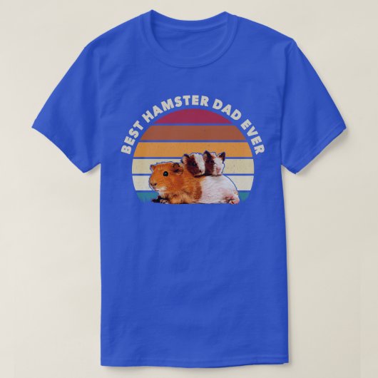 Beste Hamster Pap Ever Retro Hamster Animal T-shirt (Design voorkant)