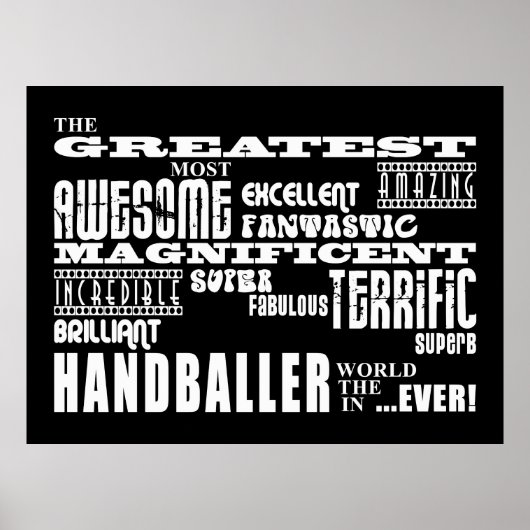 Beste handballers: Grootste handballer Poster (Voorkant)