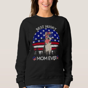  beste handige mam ooit Amerikaanse vlag Dog 4th Trui