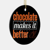 Beste Happy Chocolate Day Design Vector Keramisch Ornament (Rechts)