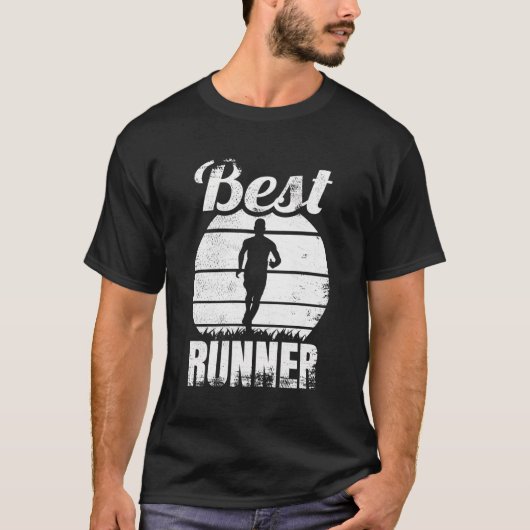 Beste hardloopliefhebber joggen t-shirt (Voorkant)