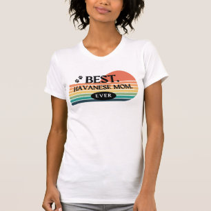 Beste Havanese mama ooit. regenboogontwerp T-shirt