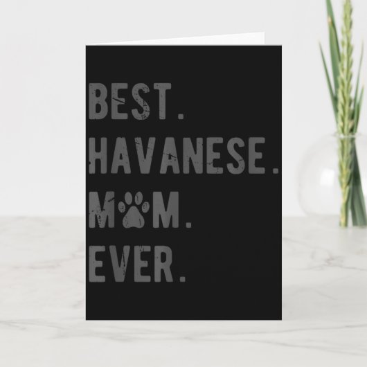 Beste Havanese Moeder Ooit - Grappig Havanese Hond Kaart (Voorkant)
