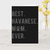 Beste Havanese Moeder Ooit - Grappig Havanese Hond Kaart (Gele Bloem)