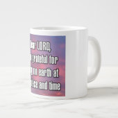 Beste HEER, ik ben dankbaar dat ik op... Mug Grote Koffiekop (Voorkant rechts)
