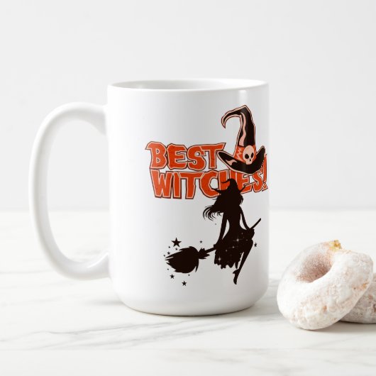 Beste heks Halloween cadeau Mok (Met donut)