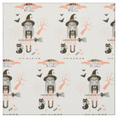Beste heks Happy Halloween Stof (Swatch)