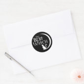 Beste heks - heksen ronde sticker (Envelop)