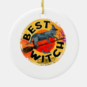 Beste heks keramisch ornament (Achterkant)