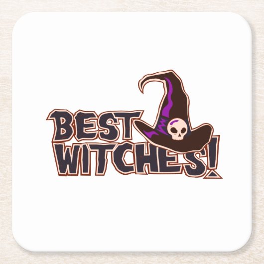 Beste heksen kartonnen onderzetters (Voorkant)