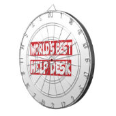 Beste helpdesk ter wereld. dartbord (Voorkant Rechts)