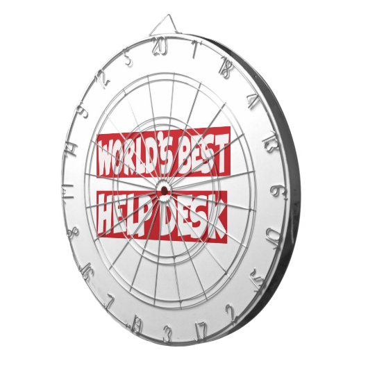 Beste helpdesk ter wereld. dartbord (Voorkant Rechts)