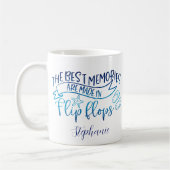 Beste herinneringen gemaakt in Teenslippers gepers Koffiemok (Links)