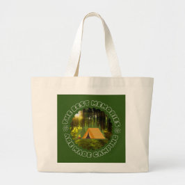 Beste herinneringen zijn gemaakt kamperen - camper grote tote bag