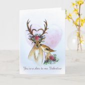 Beste Herten Valentijn 2 Wenskaart Kaart (Gele Bloem)