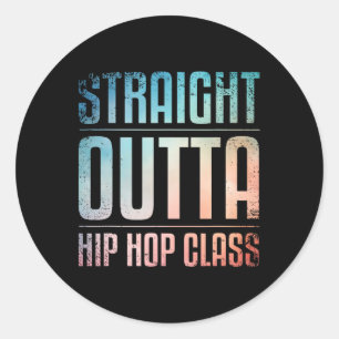 Beste Hip Hop Dance Art Voor Mannen Vrouwen Hip Ho Ronde Sticker