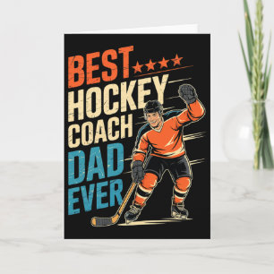 Beste Hockey Coach Papa Ooit Vaderdag Voor Papa  Kaart