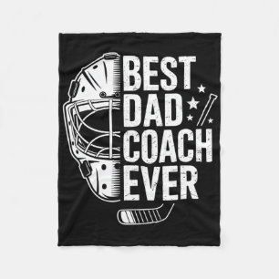Beste Hockey Vader Coach Ooit Retro Vader Hockey C Fleece Deken