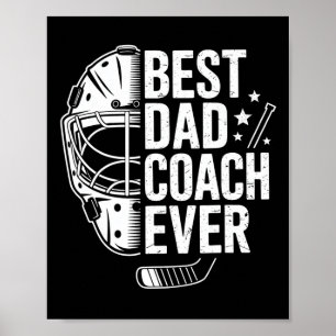 Beste Hockey Vader Coach Ooit Retro Vader Hockey C Poster