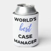 Beste Hoesje Manager 2 ter wereld Blikjeskoeler (Blikje Voorkant)