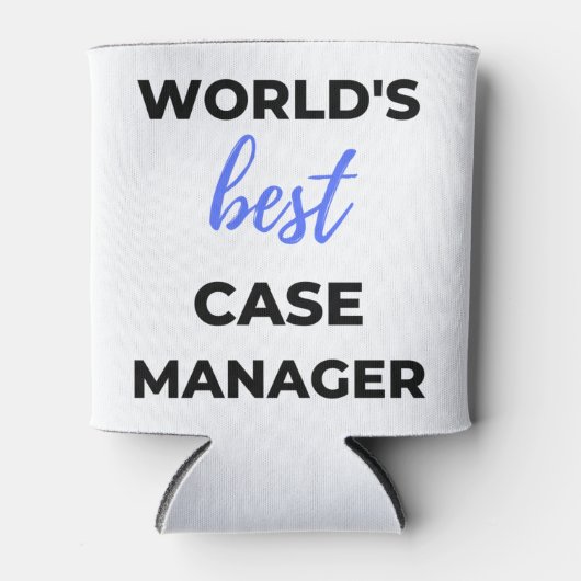 Beste Hoesje Manager 2 ter wereld Blikjeskoeler (Voorkant)