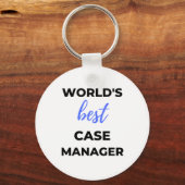 Beste Hoesje Manager 2 ter wereld Sleutelhanger (Voorkant)