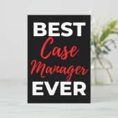 Beste Hoesje Manager ooit Bedankkaart (Staand voorkant)