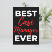 Beste Hoesje Manager ooit Bedankkaart (Staand voorkant)