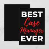 Beste Hoesje Manager ooit Bedankkaart (Voorkant / Achterkant)