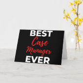 Beste Hoesje Manager ooit Kaart (Gele Bloem)