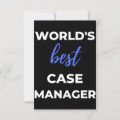 Beste Hoesje Manager ter wereld Bedankkaart (Voorkant)
